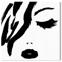 Wynwood Studio Mase and Glam Wall Art Canvas отпечатоци „Сите црни кармини“ портрети - црно, бело