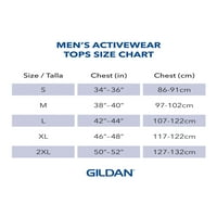 Ултра маичка со долги ракави со ултра памук на Гилдан, 2-пакет, до големина 5xl