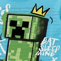 Графичка маица со момчиња Minecraft, големини 4-18