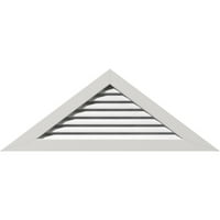 52 W 1 2 H Триаголник Гејбл Вентил: Функционален, ПВЦ Гејбл Вентил W 1 4 рамка за рамна трим