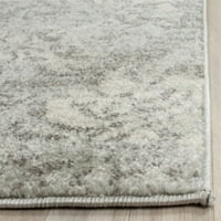 Современа гранична површина килим во сива и сребро