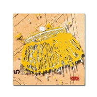 Трговска марка ликовна уметност Snap чанта жолта платно уметност од Родерик Стивенс