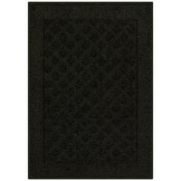 Главни тестови Дилан Дијамант Традиционален килим со акцент на црно затворено, 1'8 x2'6