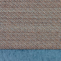 Брукстон нежен чекор декоративен модерен текстуриран акцент килим, сина, 27 x45