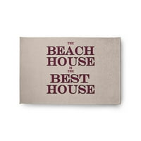 24 36 Едноставно Дејзи Бич Хаус куќа Најдобра куќа на плажа во стилот на плажа, кинил, канелен црвен