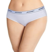 Jockey® Essentialsенски памучен памук се протега хипстер долна облека, памучни гаќички, пакет, големини мали-3XL,