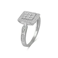 JewelersClub 1. Carat T.W. Сет за сребрен накит со бел дијамант Стерлинг