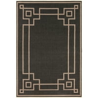 Уметнички ткајачи алфреско цврста област килим, црна камила, 8'9 плоштад
