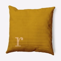 Едноставно маргаритка 18 18 модерна монограм декоративна перница за фрлање, есенско злато