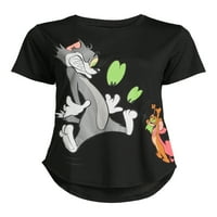 Tomенска маица за Ноќта на вештерките Том и Jerryери