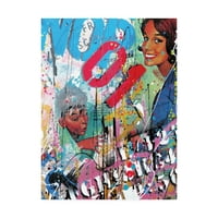 Трговска марка ликовна уметност „Мајка и син графити“ платно уметност од Дејвид Дриотон