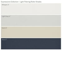 Колекција на сопствени изрази, ролери за филтрирање на безжична светлина, светло сива, 1 8 ширина 72 Должина
