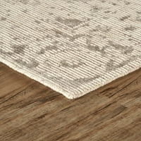 Michener потресена украсна волна килим, беж природен тен, килим од 5ft 8ft површина