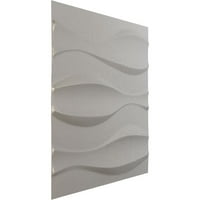 Ekena Millwork 5 8 W 5 8 H THOMPSON ENDURAWALL Декоративен 3Д wallиден панел, текстурирано метално сребро