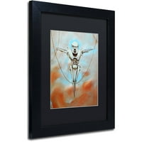 Трговска марка ликовна уметност „маченик“ платно уметност од Крег Снодграс, црн мат, црна рамка
