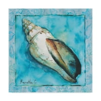 Трговска марка ликовна уметност 'Shell Scallop 2' Canvas Art by Marietta Cohen Art and Design