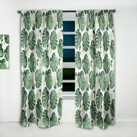 DesignArt 'Тропско зеленило расположение i' Цветни зелени панели за завеси