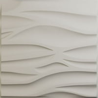 Ekena Millwork 5 8 W 5 8 H Serina Endurawall Декоративен 3Д wallиден панел, Ultracover Satin Blossom White
