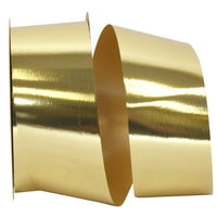 Хартија целата пригода метална златна пластична лента, 25yd 2,5in, 1 пакет