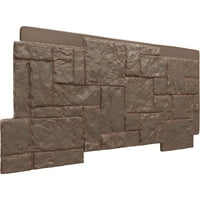 Екена Милхаурд 49 W 1 2 H 1 4 D Castle Rock Standed Stone, Stonewall Fau Stone Siding Panel, есенска бронза