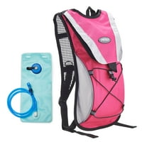 Pinty Premium најлон ранец со 2L вода за хидратација на мочниот меур за велосипедизам искачувајќи во кампување розова