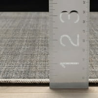 Добро ткаени апстрактни пукна модерна ретро карирана карирана рамна ткаенина беж антрацит 9'10 13 килим