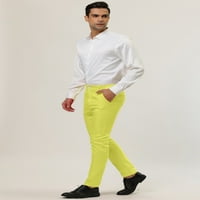 Уникатни поволни цени за машка тенок панталони рамни предни деловни панталони во боја