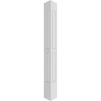 Ekena Millwork 10 W 8'H Craftsman Classic Square Non-Tapered, Double Greated Panel Column, Standard Capital