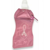 Свеста за рак на дојка Флекси е склопувачки шише со вода