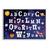 Sumn Industries Milky Way Galaxy Alphabet Letter Chart Charts Planets, 19, дизајнирани од ND Art