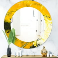 DesignArt 31,5 31,5 Yellowолта модерна, современо wallидно огледало