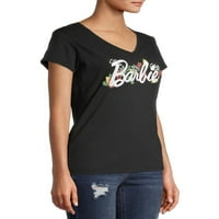 Графичка маица на Малибу Барби Јуниор 'V-врат со кратки ракави, 2-пакет