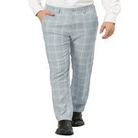 Уникатни поволни цени за машка карирана панталони редовно вклопуваат рамни предни проверени панталони