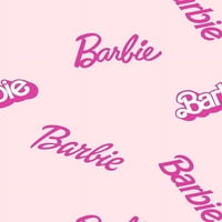 Лого на Барби, отстранлив винил позадина, розова