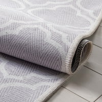 Добро ткаени аполо решетки модерни марокански сиви 3'11 5'3 килим за подрачје за перење машина
