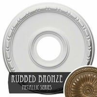 Екена мелница 1 2 OD 7 8 ID 1 2 P Medea тавански медалјон, собрана бронза со рачно насликана